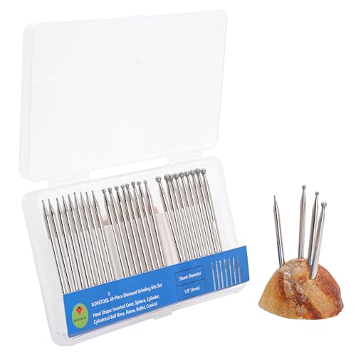 ILOVETOOL Juego de Fresas Diamante Bolas 1-3mm 30 Piezas miniatura 6