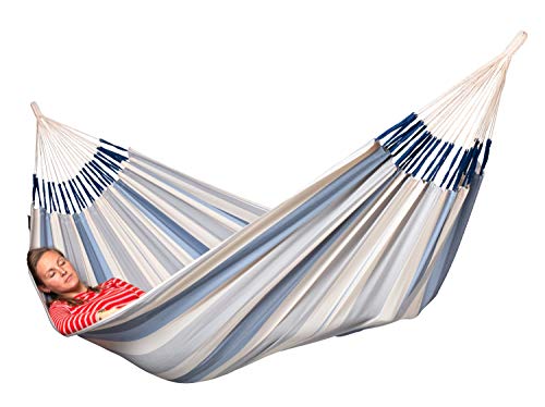 La Siesta Brisa Classic Hammock, Handmade, Weather-Resistant, Tear-Resistant Hammock For Indoor & Outdoor Relaxation, Size-Double - Sea Salt #TOP1