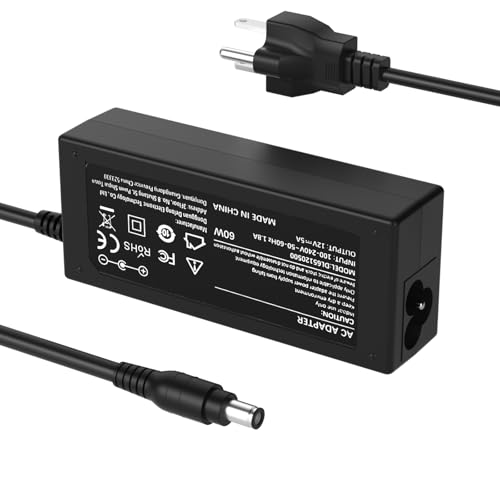 Image of 12V AC Adapter Compatible with Dell Monitor Power Cord Replacement 27 inch 24 inch 23 inch 22 inch 21.5 inch S2316H S2316M S2318H S2318HN S2318NC S2319H S2340L S2340LC S2440L Monitor Power Supply