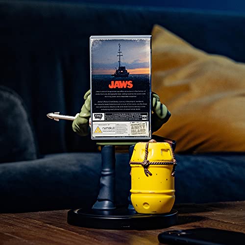 Power Idolz by Numskull Jaws VHS Wireless Charger Phone Holder - Compatible with Qi-Enabled Devices, Fast Qi - Official Jaws Merchandise