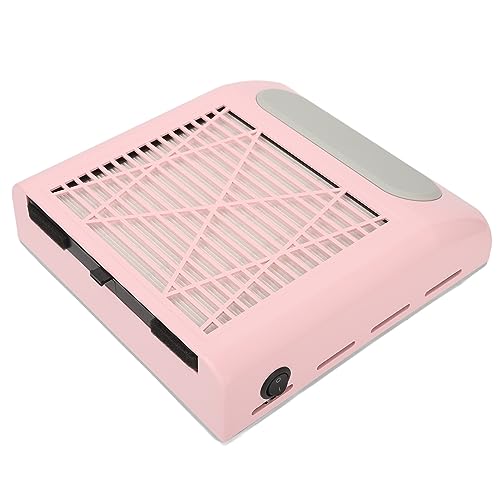 Nail Dust Collector with Reusable Filters, Professional 80W Strong Suction Power Nail Extractor Vacuum, Low Noise Acrylic Nail Dust Cleaner for Home Salon Use, Christmas Gift