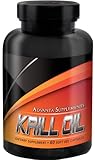 Krill Oil Capsules by Advanta Supplements | Control Cholesterol Level, Support Heart/Brain/Joint Health And Reduce Inflammation | 500mg Of Pure Krill Oil Per Capsule, 60 Soft Gel Capsules