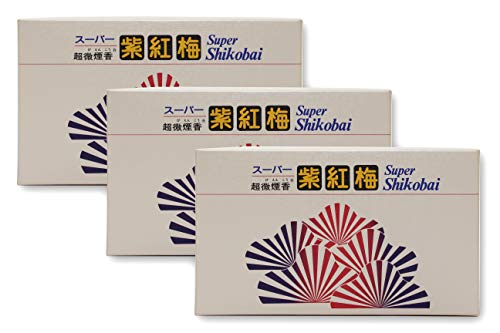スーパー 紫紅梅 フローラルムスクの香り 3箱 煙が少ない 線香 田中仏壇店オリジナル 輸送時の線香折れを軽減する専用箱入り