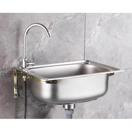 Évier d'angle mural compact gain de place en inox pour studio et bar - 2