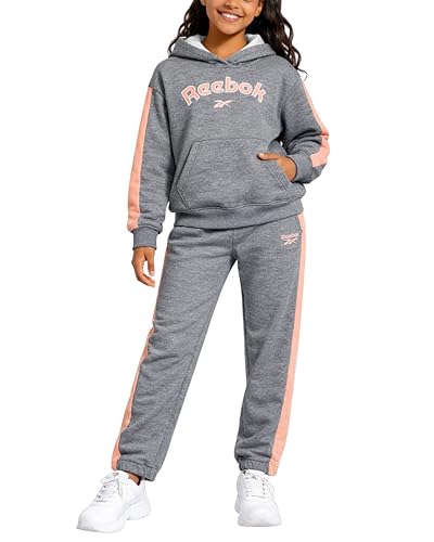 Conjunto Reebok de niña sudadera con capucha y pantalón deportivo chándal dos piezas
