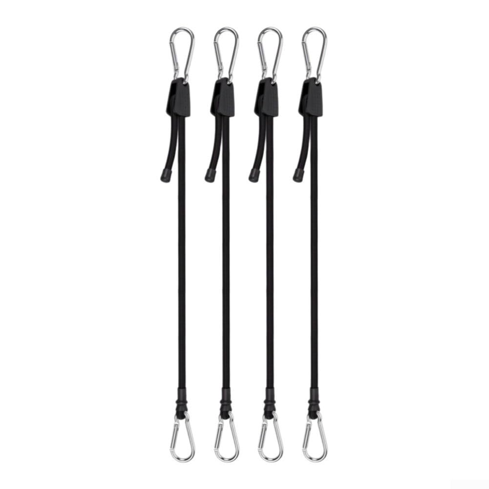 Sangles de tension réglables pour filet de volley-ball avec mousqueton pour tennis, badminton, filet d'arrimage de filet de 100 cm, cordon en caoutchouc et nylon portable pour équipement de