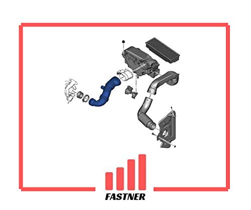 Tuyau Intercooler Silicone Compatible Citroën Spacetourer Jumpy Peugeot 1.6 HDI Opel Zafira Vivaro - 9806788380
