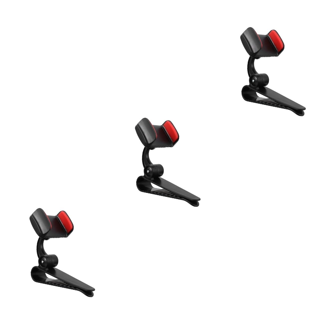 Gatuida 3pezzi Supporto Per Smartphone Da Auto Con Rotazione Montaggio Su Parasole Specchietto Retrovisore e Pannello Strumenti Facile Accesso e Telefono Design Elegante e Pratico Per