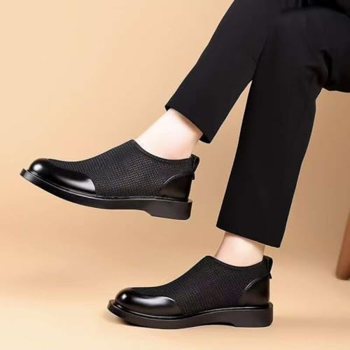 Mesh Barefoot Sandals for Men Platform Beach Slides Slip On Ankle Boots Breathable Lightweight Waterproof Leather Closed Toe No-Slip Low Heel Casual Summer Flats Comfort Wear Shoes Office Vacation3