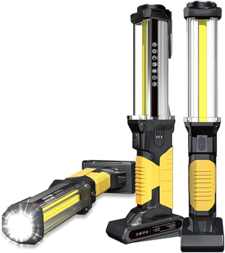 WARSUN Deux pièces Lampes Mécaniciens 1500Lm [Classe A+++], Lampe de Travail Sans Fil...