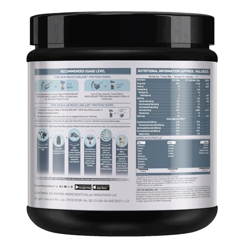 MuscleBlaze Store MuscleBlaze 100% Clean Raw Whey Protein 498.95 g - Image 6