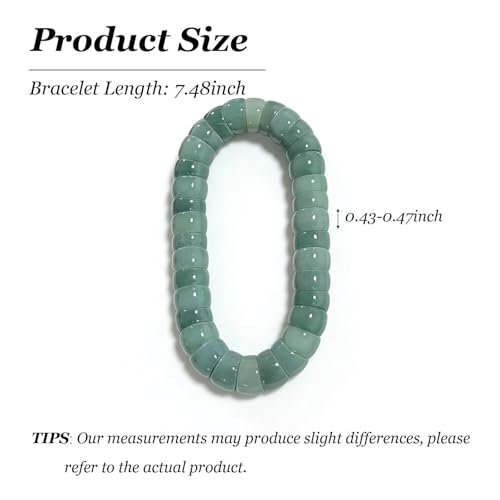 Image of Natural Bodhi Seed Bracelets Anxiety Fidget Bracelets Anxiety Relief Items Protection Healing Stretch Bodhi Fidget Bracelet for Women Men
