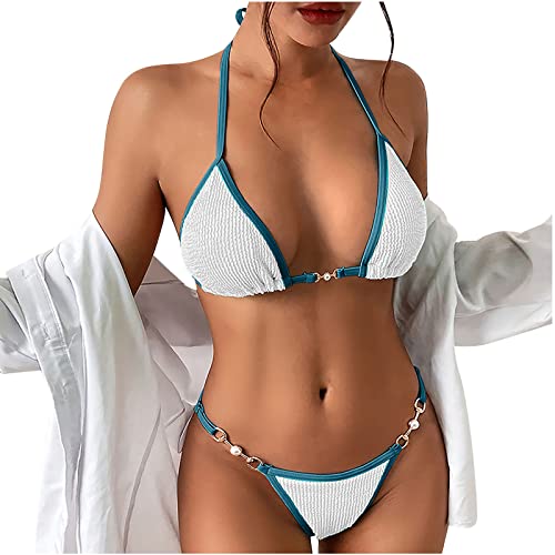 Maillot de bain deux pièces à chaîne de perles pour vos après-midis piscine