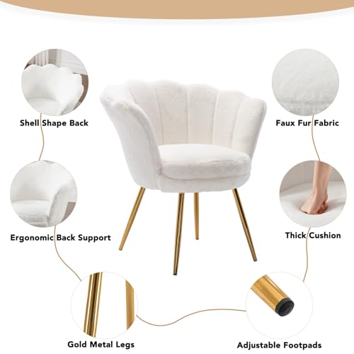 Luxury Faux Fur Accent Chair