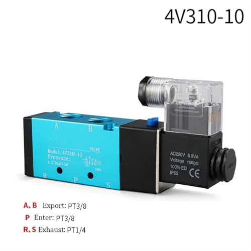 Valve pneumatique 4V310-10 anti-fuite d'air pour système de commande DC 12V