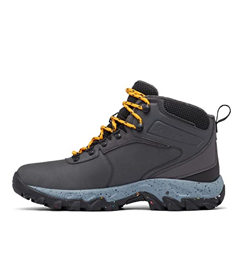 Columbia Newton Ridge WP Omni-Heat II wasserdichte Wanderstiefel für Herren, Grau (Dark Grey x Raw Honey), 43 EU