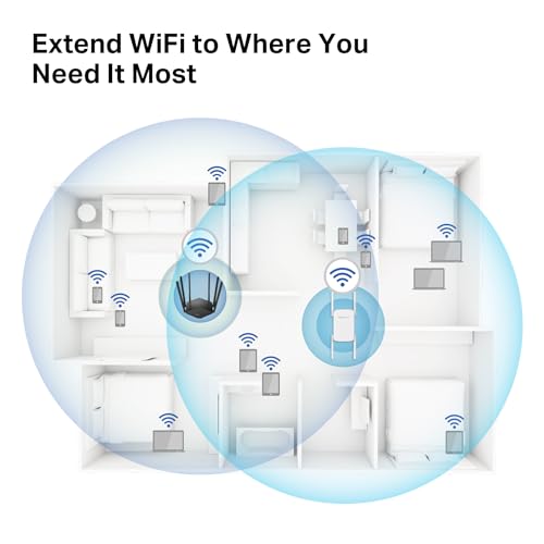 MERCUSYS ME50G AC1900Mbps WiFi Extender Booster, Internet Booster, Ethernet Port, EasyMesh, High-Gain Antennas, Access Point - Image 4