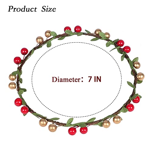 Simsly Christmas Flower Crown Berries Christmas Headband Forest Woodland Headpiece Wreath For Women And Girls #TOP5