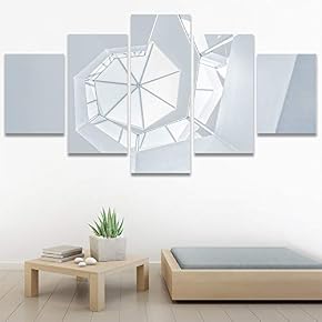 SIGNWIN 5 Panel Canvas Wall Art Modern Art...