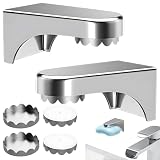 2 Stück Magnet Seifenhalter, Ohne Bohren Wandmontage Seifenschale aus Edelstahl, Silber...