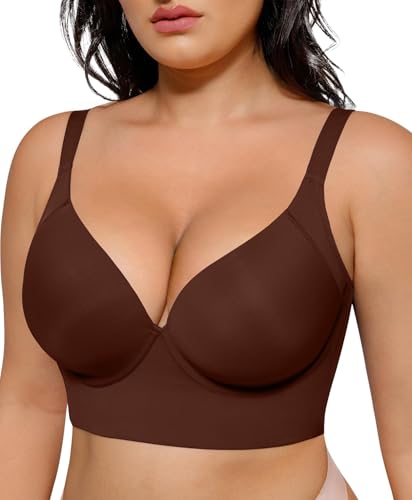 Image of SHAPELLX Back Smoothing Push Up Underwire Bra, Molded Cup Support Bra
