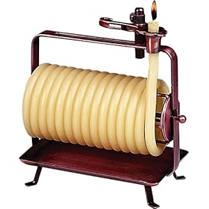 Candle by the Hour 80-Hour Horizontal Candle, Eco-friendly Natural Beeswax with Cotton Wick