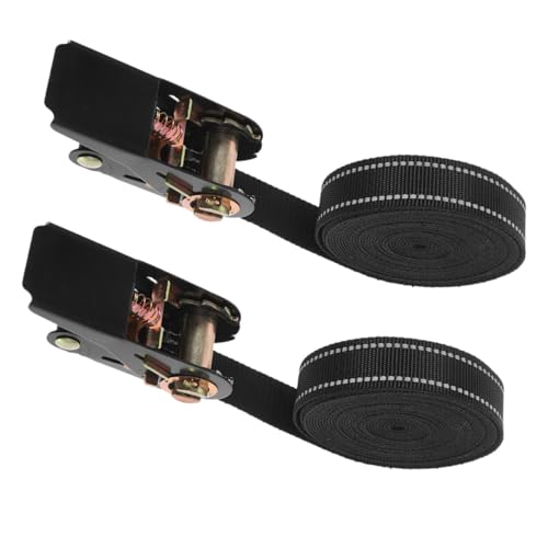 Cinchas de amarre con trinquete IMIKEYA de alta resistencia reflectantes pack de 2