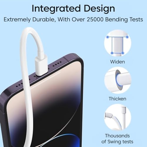Image of iPhone Charger Adapter 20W Lightning Cable Combo (MFi-Certified) Compatible with iPhone 14 /14Plus /14Pro /14 Pro max13 /13 Pro /13 Pro max /12 /12 Pro /11 /X /X