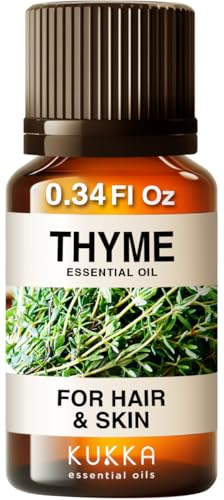 Aceite Esencial de Tomillo Aceite de Tomillo - Aceite Esencial Tomillo Puro para Dolores Musculares, la Salud y Sueño - 100 Natural Aceites Esenciales para Difusor Aromaterapia - 10ml