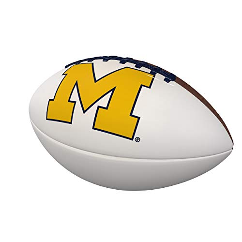 Logo Brands NCAA Michigan Wolverines Official-Size Autograph Football, Team Color