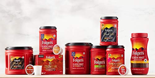 Image of Folgers 100% Colombian Medium Roast Ground Coffee, 24.2 Ounces (Pack of 6)