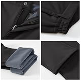 YSENTO Damen Wanderhose Wasserdicht Outdoorhose Softshellhose Winter Skihose Gefütterte Snowboardhose Trekkinghose Funktionshose(Schwarz,XL)