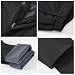 YSENTO Damen Wanderhose Wasserdicht Outdoorhose Softshellhose Winter Skihose Gefütterte Snowboardhose Trekkinghose Funktionshose(Schwarz,XL)