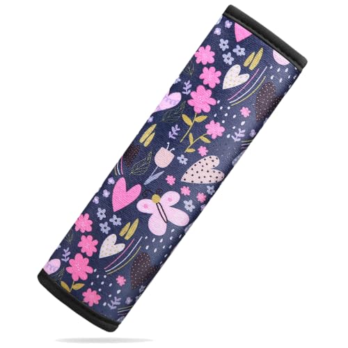 Image of Seat Belt Cover for Kids, Seat Belt Pad for Boys Girls, Car Seat Straps Shoulder Pads for Kids, Kid's Seat Belt Cushion, Shoulder Strap Pad, 1 Piece （Secret Garden）