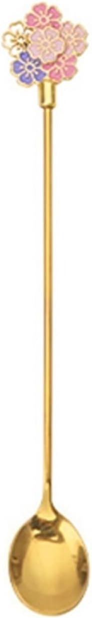 Coffee Scoops Coffee Spoon Flower Snack Scoop Ice Cream(Silver)