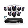 Swann Home DVR Security Camera System with 1TB HDD, 8 Channel 8 Camera, 1080p Video, Indoor or Outdoor Wired Surveillance CCTV, Color Night Vision, Heat Motion Detection, LED Lights, 846808