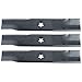 (3 Pack) Aftermarket Premium Replacement XHT Lawn Mower Deck Blade fits Husqvarna 539 11 20-78 | 14-5/8