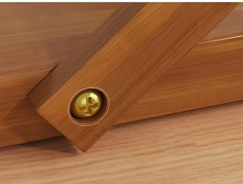 Espejo de maquillaje rectangular de escritorio de madera miniatura 5