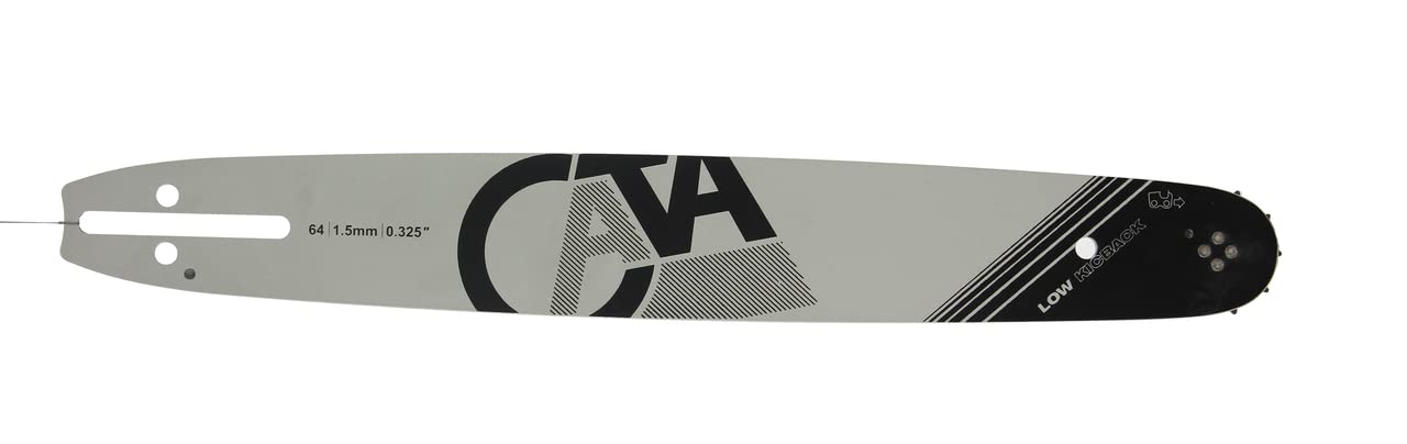 Set Lama Barra Guida 2 Catene 38 cm 15" per Motosega Passo Catena 0,325" 64 Maglie Larghezza Catena 1,5 mm