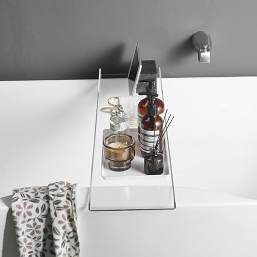 Panier de rangement de salle de bain transparent pour baignoire 76cm - 7