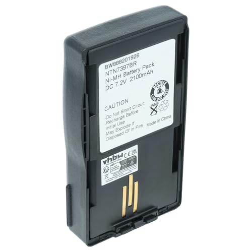 vhbw Batterie Compatible avec Motorola Visar Radio Talkie-walkie (2100mAh, 7,2V, NiMH)