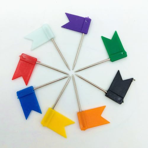 Juego de 400 pines coloridos para mapas y tableros de corcho 3