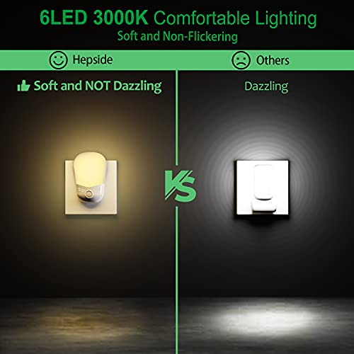 Hepside Nachtlampje, stopcontact, 2 stuks, nachtlampje voor kinderen, met schemeringssensor, automatisch aan/uit… - Afbeelding 4