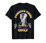 Disney The Lion King Rafiki Positive Vibes Meditation T-Shirt