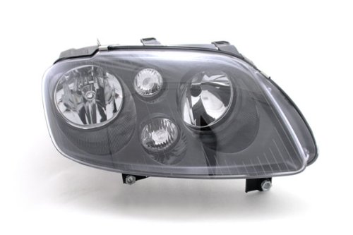 Johns, Apto para faros delanteros Volkswagen Touran 1T02/03-10/06 con H7/H7, color negro.
