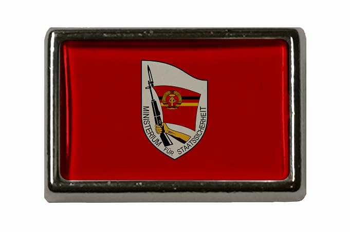 Toppa DDR Stasi Bandiera Sicurezza 9x6 Cm – Termoadesiva O Da Cucire, Alta Brillantezza - 3