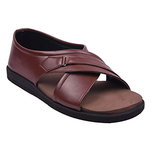 Image of DR PLUS Men's Healthcare, Diabetic and Orthopedic Light Weight MCR /MCP Footwear /Sandals /Slipper /Chappal