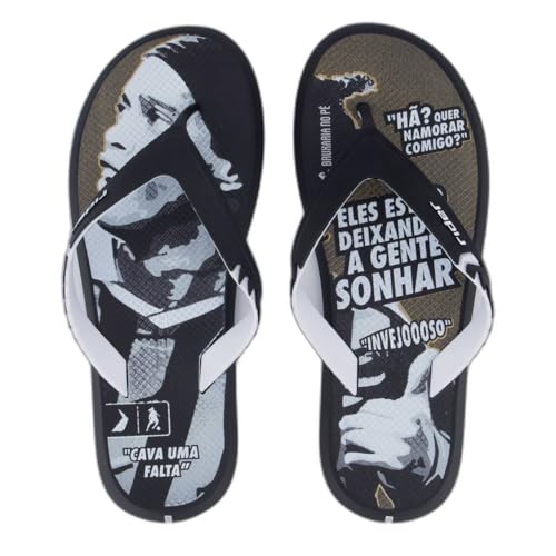 Chinelo Rider R1 Prime R10 Preto e Cinza