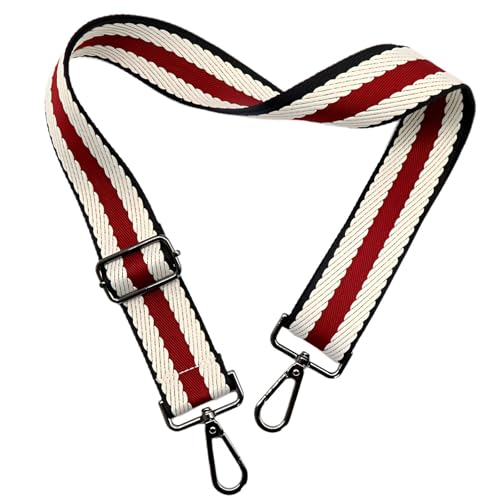 Image of Purse Strap Gold Hardware Replacement Crossbody Bag Strap, Wide Adjustable Shoulder Strap