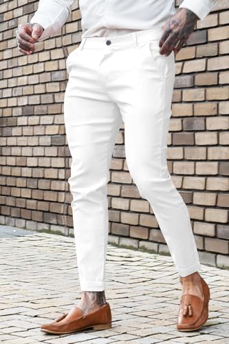 GINGTTO Mens Dress Pants Slim Fit Chino Pants for Men Stretch2